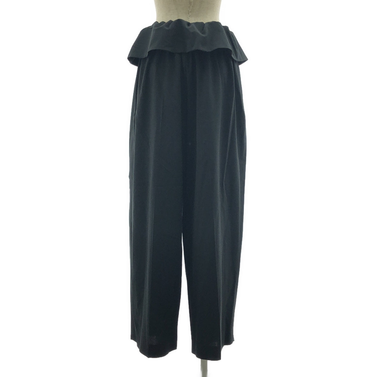 【美品】  LOHEN / ローヘン | 2023AW | オーバーラップパンツ | 38 | ブラック | レディース