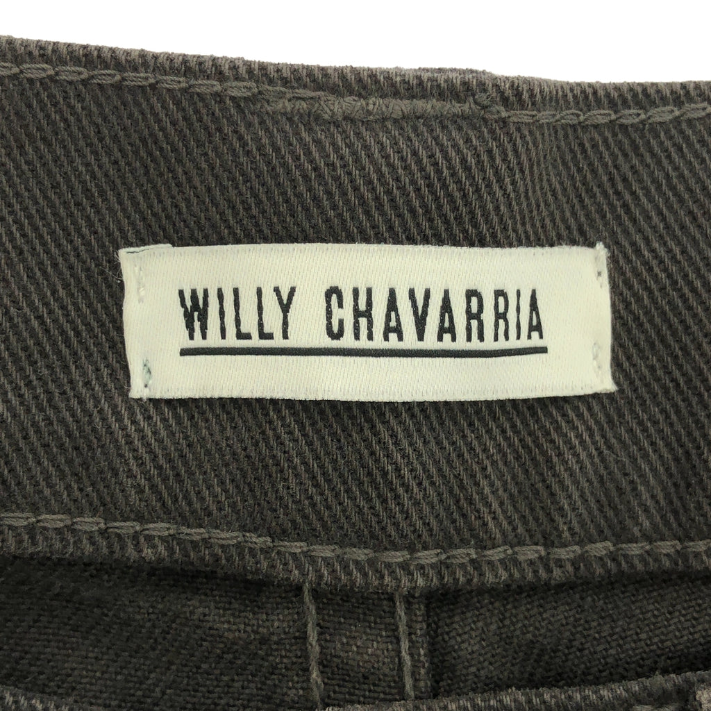 WILLY CHAVARRIA / ウィリーチャバリア | ワイド テーパードパンツ | S | チャコールグレー | メンズ