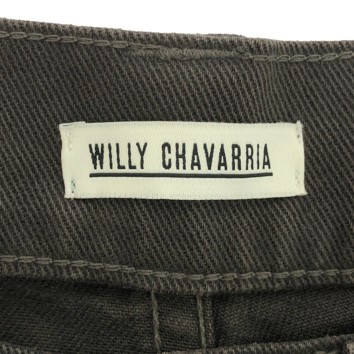 WILLY CHAVARRIA / ウィリーチャバリア | ワイド テーパードパンツ | S | チャコールグレー | メンズ