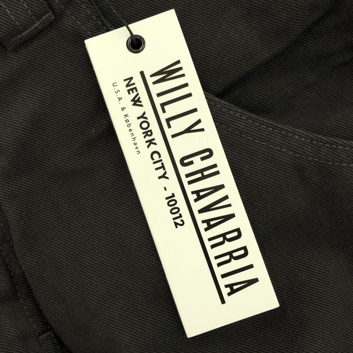 WILLY CHAVARRIA / ウィリーチャバリア | ワイド テーパードパンツ | S | チャコールグレー | メンズ