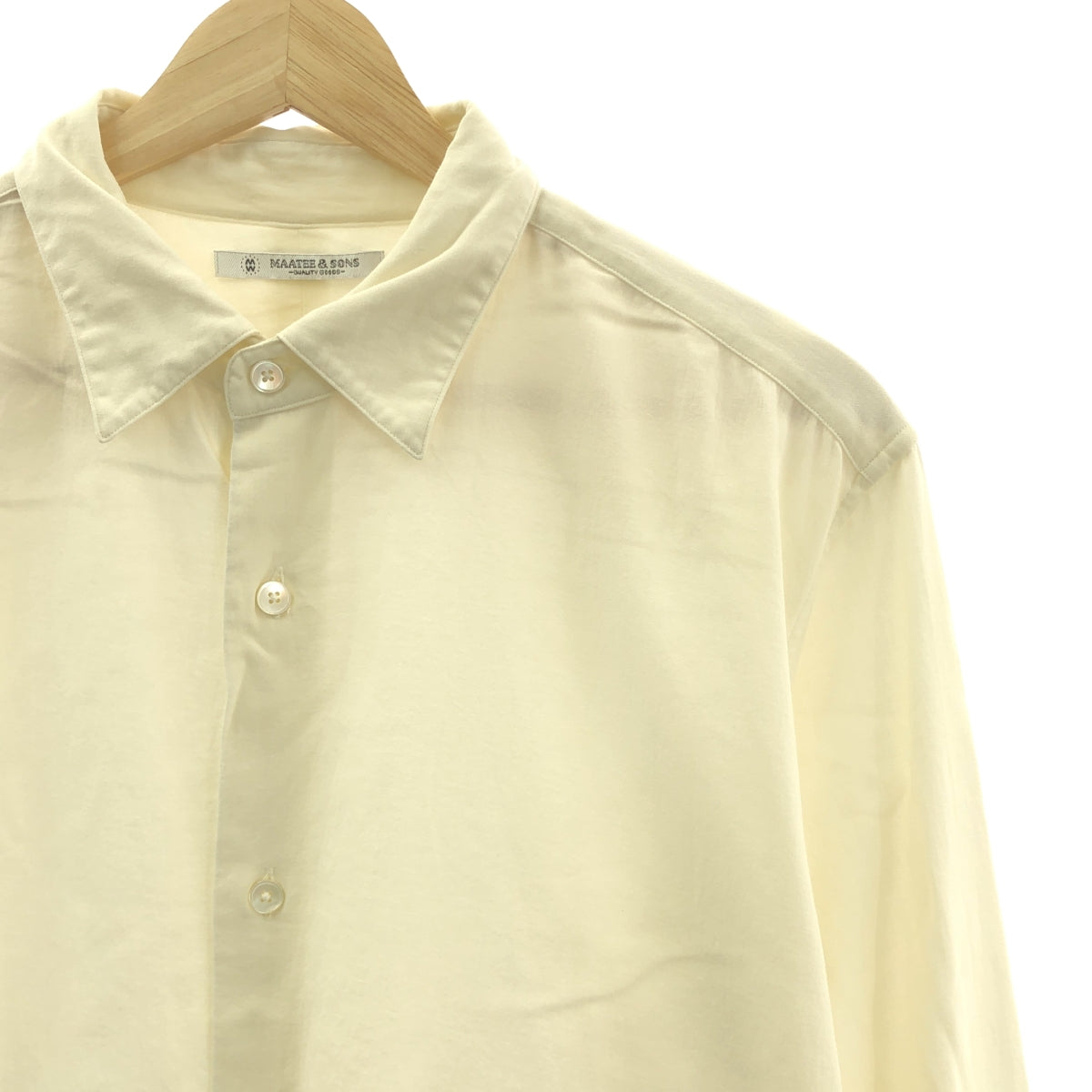 MAATEE&SONS / マーティー&サンズ | CHARLES 強撚ビエラ シャツ | 2 | エクリュ | メンズ