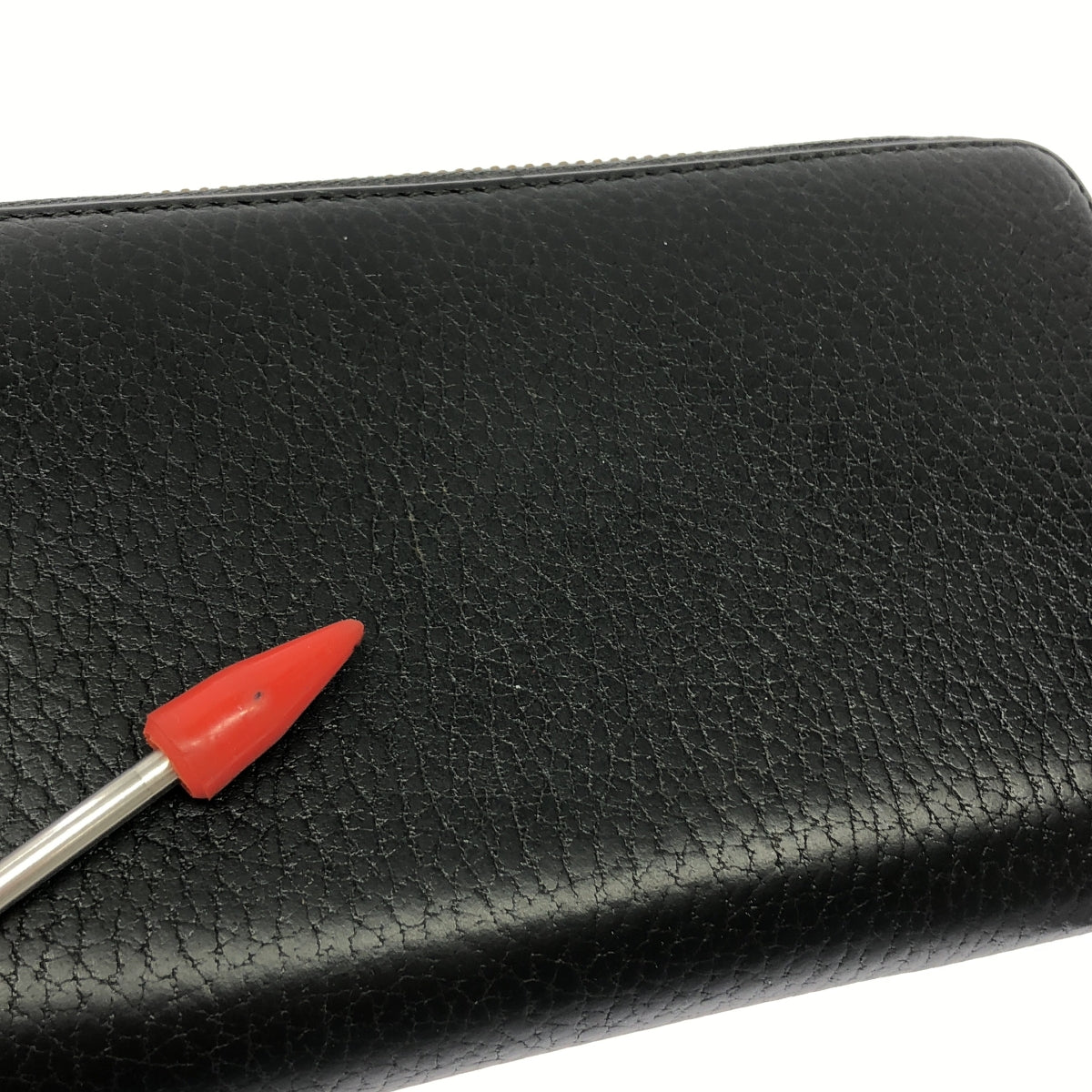 GUCCI / グッチ | UFO & ドラゴン / レザー ラウンドファスナー ロングウォレット | ブラック | メンズ