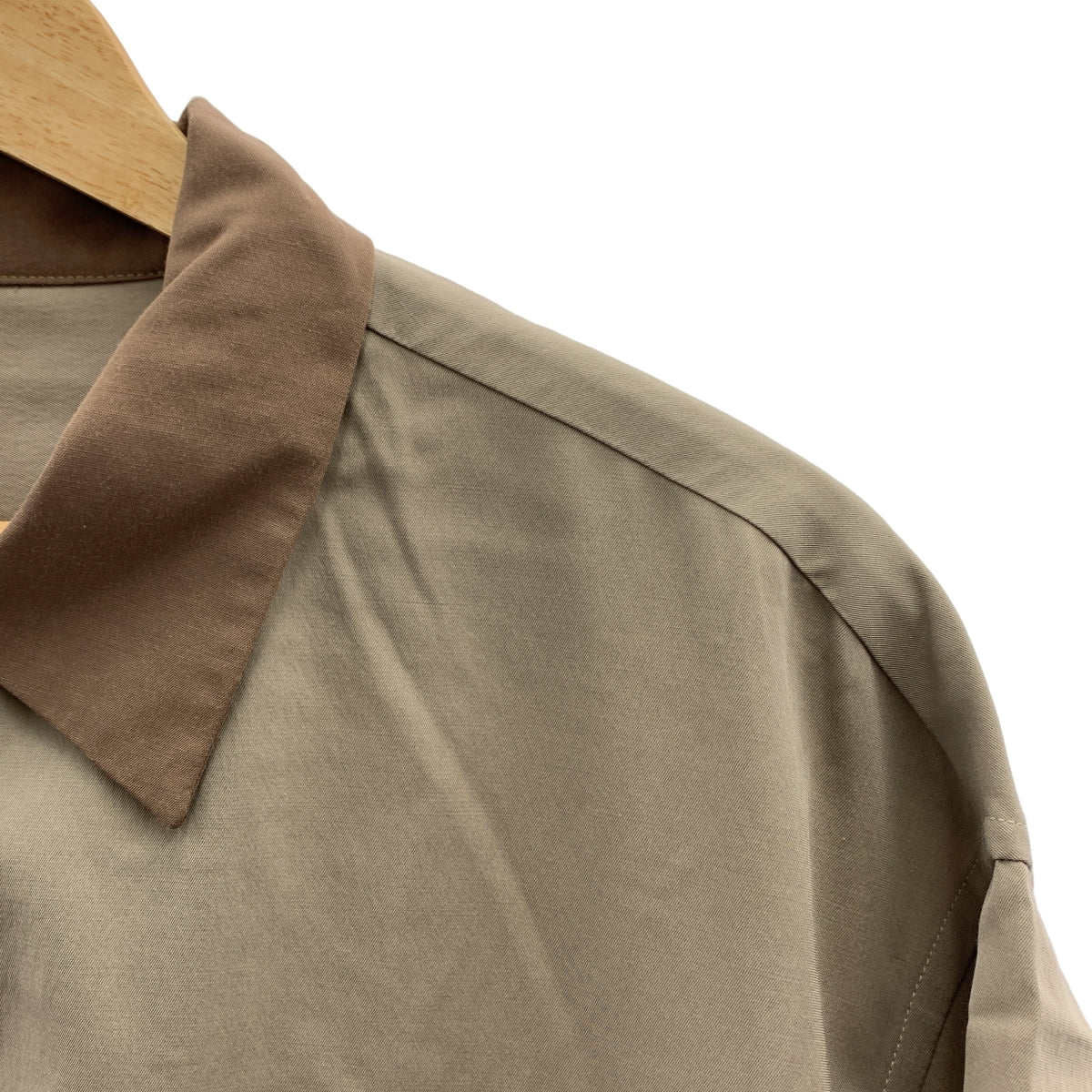 N.HOOLYWOOD / エヌハリウッド | レーヨン バイカラー オーバーシルエット  シャツ | 42 | メンズ