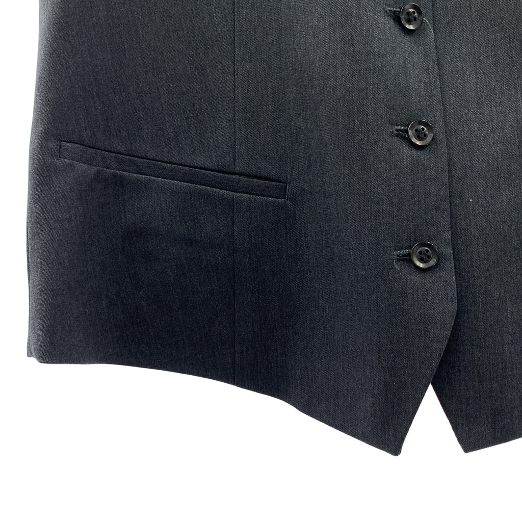 【成色極佳】AP STUDIO | 2023春夏系列 | 羊毛斜紋背心 | 全襯裡 | F碼 | 灰色 | 女款