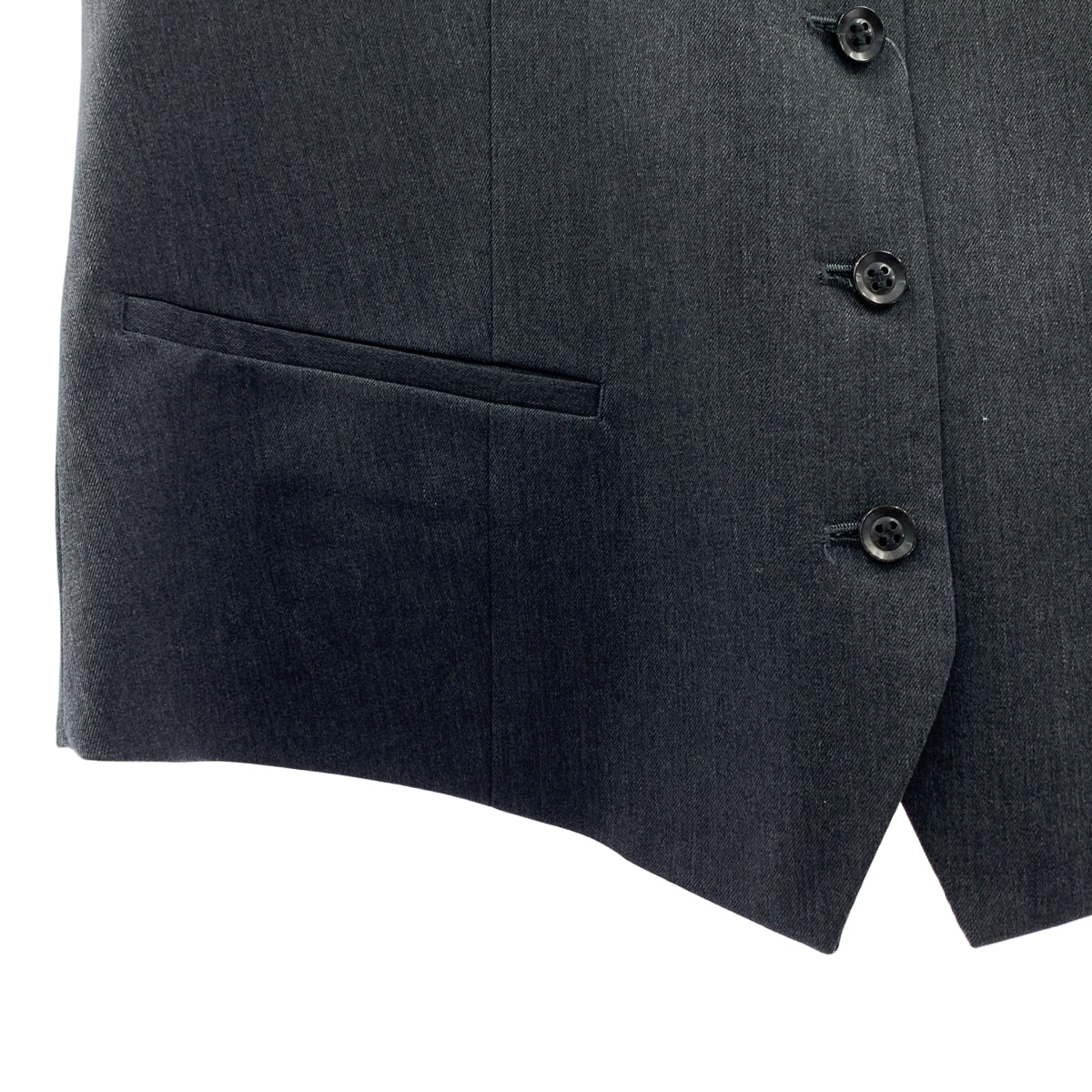 【成色極佳】AP STUDIO | 2023春夏系列 | 羊毛斜紋背心 | 全襯裡 | F碼 | 灰色 | 女款