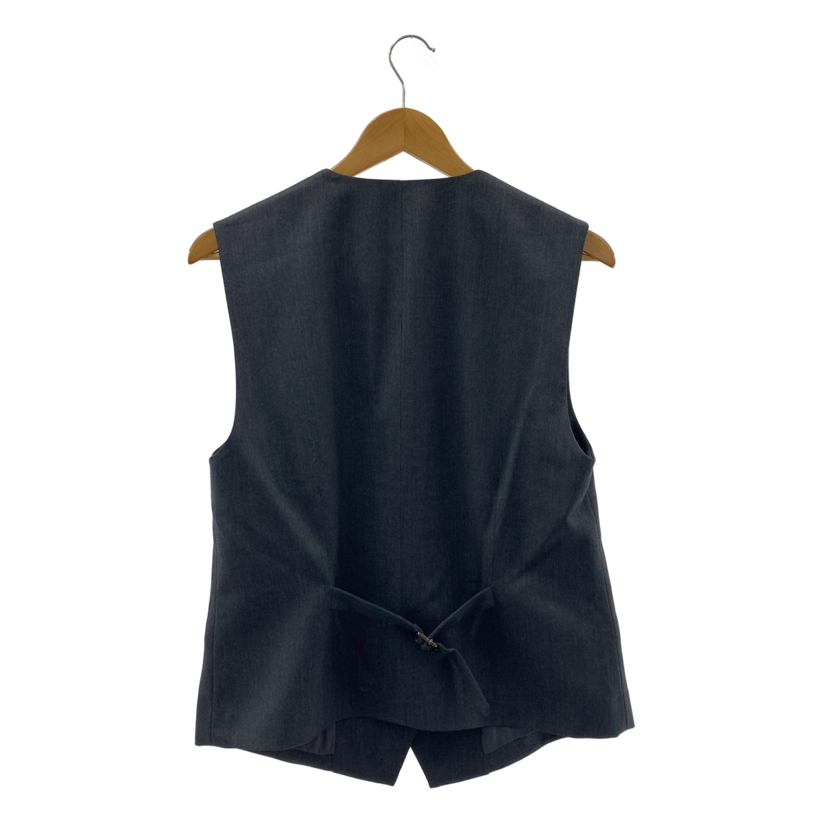 【成色極佳】AP STUDIO | 2023春夏系列 | 羊毛斜紋背心 | 全襯裡 | F碼 | 灰色 | 女款