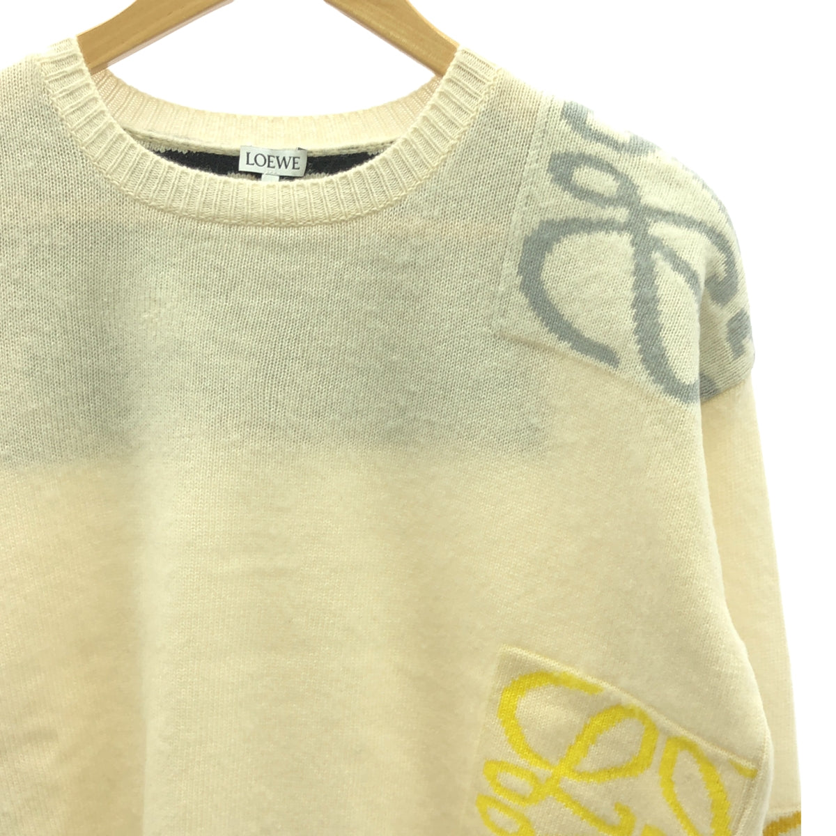 LOEWE / ロエベ | ANAGRAM INTARSIA SWEATER ニット | S | レディース