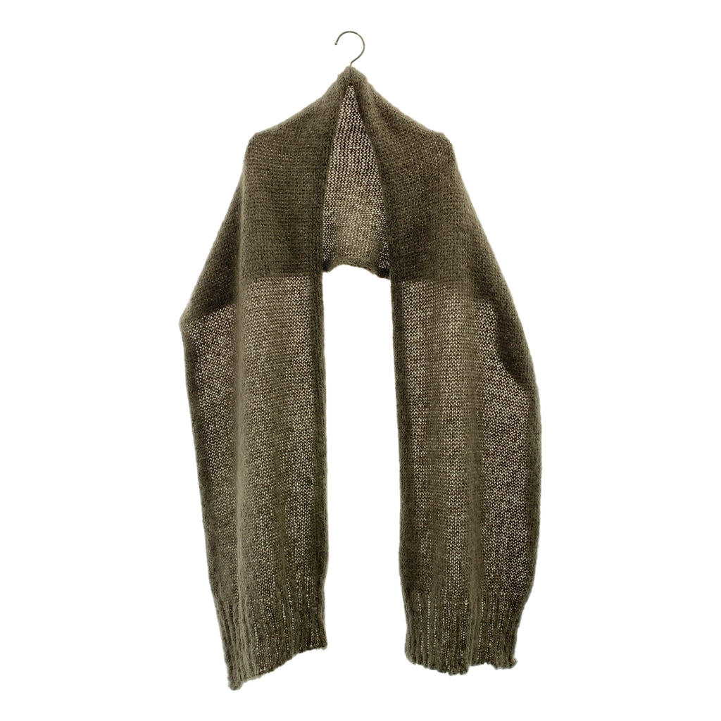 nuur | 馬海毛混紡低針距針織圍巾 |