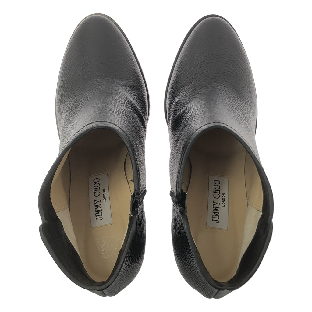 JIMMY CHOO / 지미추 | 가죽 사이드 Zip 짧은 부츠 | 41 | 여성