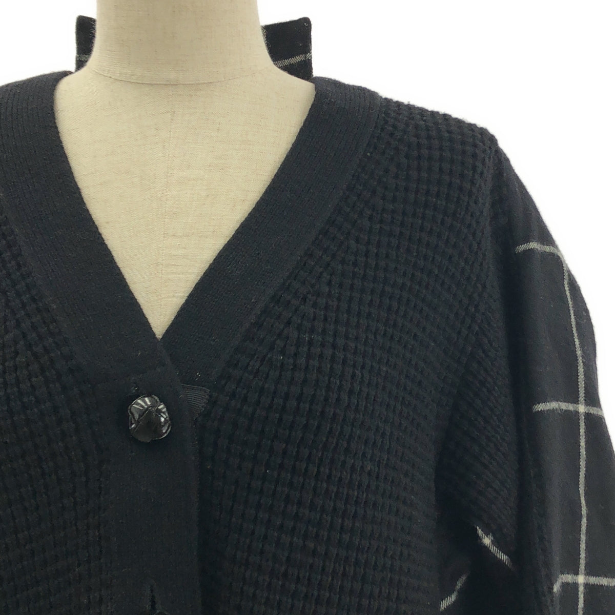 sacai / サカイ | ドッキング ダブルアジャスター ニット カーディガン