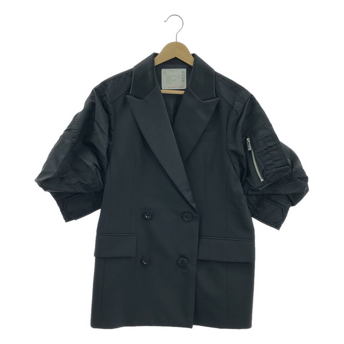 sacai / 사카이 | 2022SS | Nylon Twill Mix Jacket 나일론 재킷 | 1 | 여성
