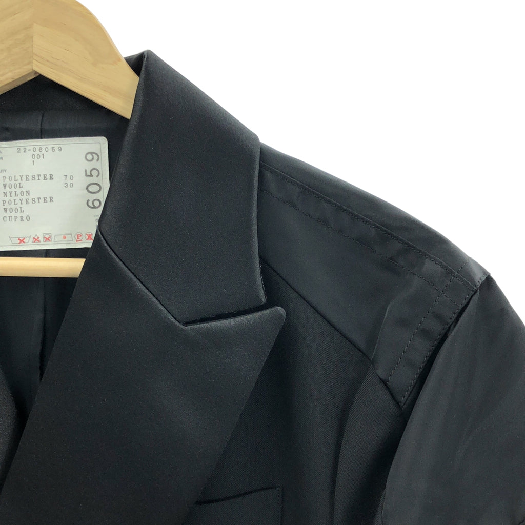 sacai / 사카이 | 2022SS | Nylon Twill Mix Jacket 나일론 재킷 | 1 | 여성
