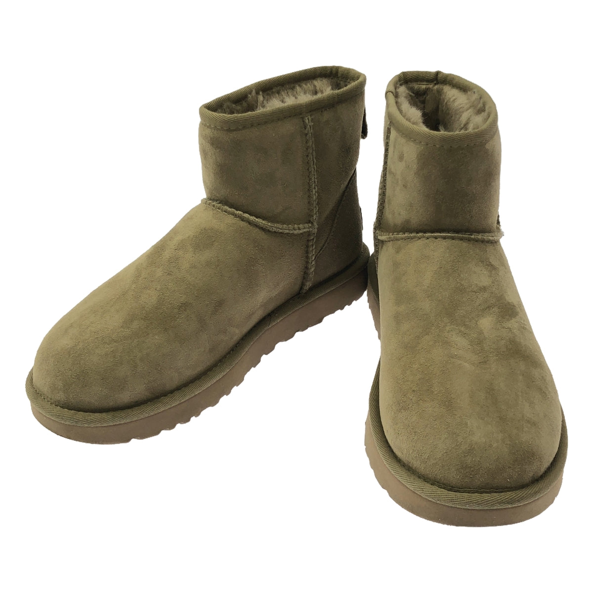 [狀況良好] UGG | CLASSIC MINI 2 羊毛靴 |尺寸 24 |米色 |女性的