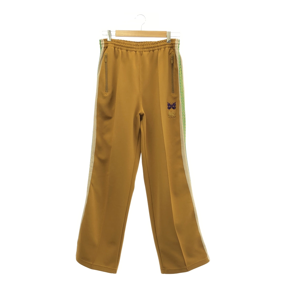 Needles / 니들스 | 2022AW | × Sasquatchfabrix Classic Lace Track Pant 사스콰치 패브릭 클래식 레이스 트랙 바지 | S | 겨자 / 녹색 | 남성