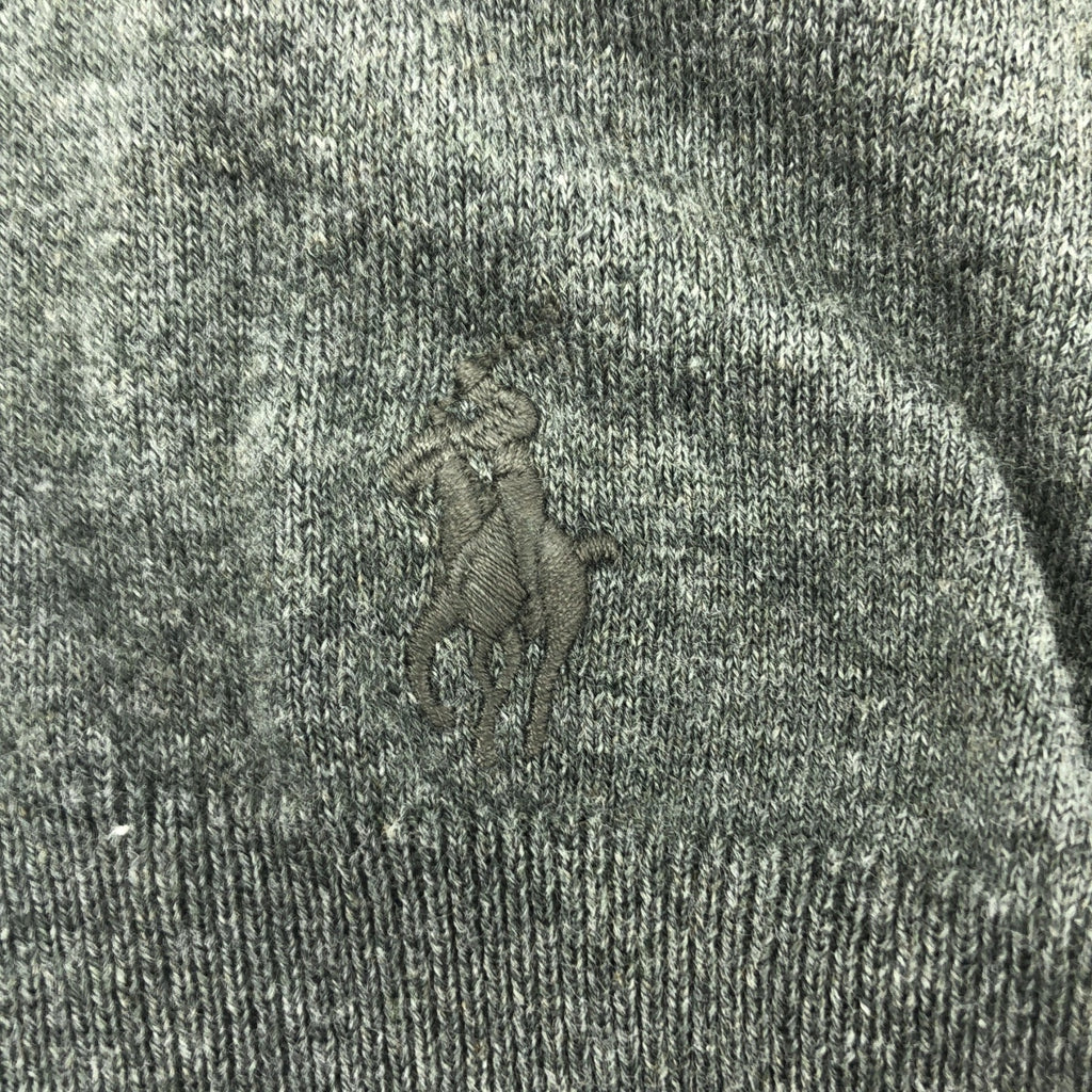 POLO RALPH LAUREN | 棉質標誌刺繡短袖針織衫 | S 碼 | 灰色 | 女款