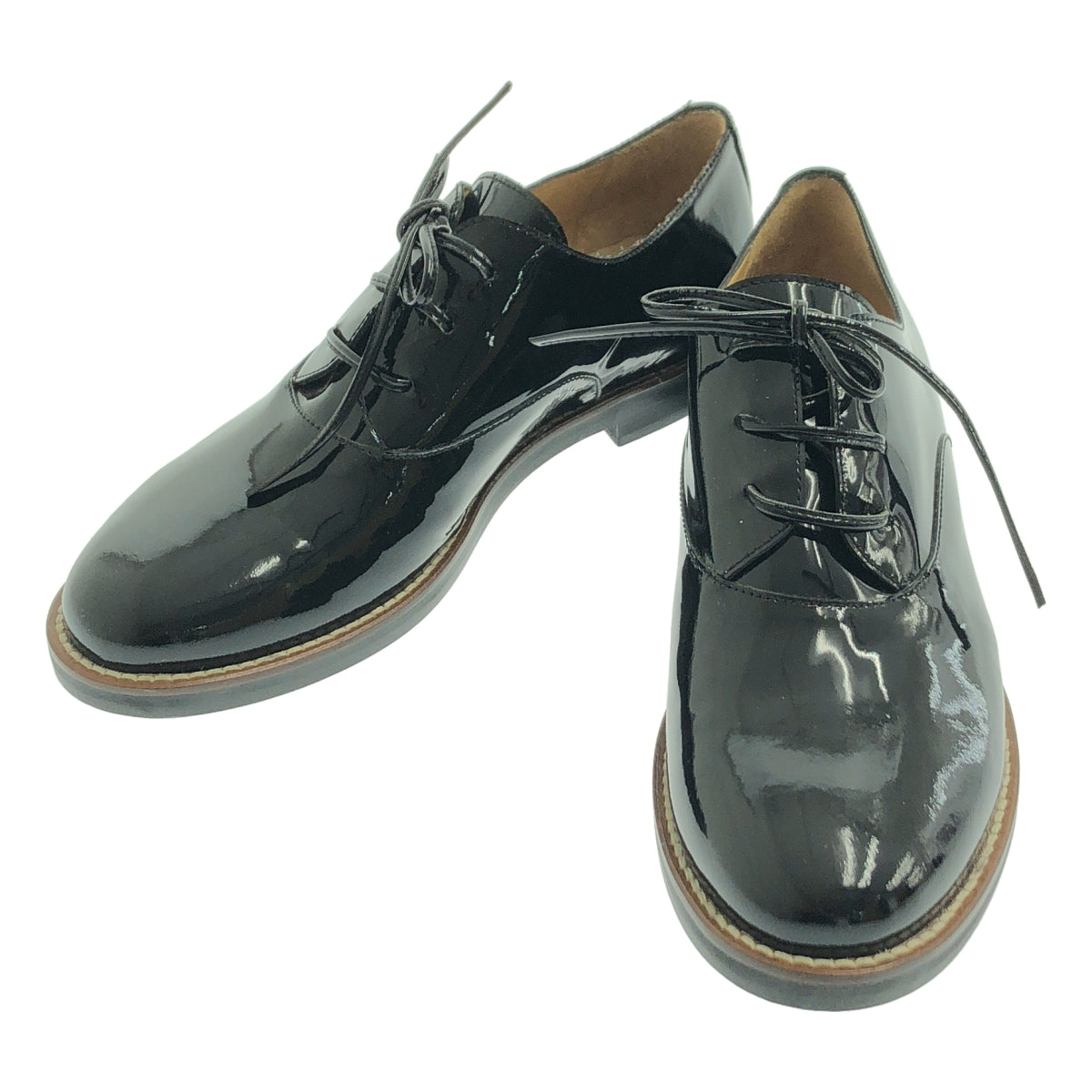 【美品】  MM6 Maison Margiela / エムエムシックスメゾンマルジェラ | パテントレザー ドレスシューズ 革靴 | 36 | ブラック | レディース