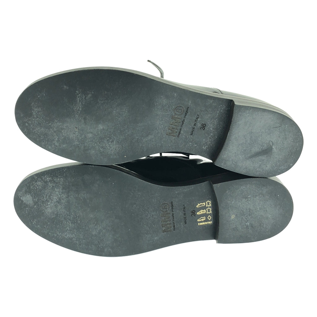 【美品】  MM6 Maison Margiela / エムエムシックスメゾンマルジェラ | パテントレザー ドレスシューズ 革靴 | 36 | ブラック | レディース