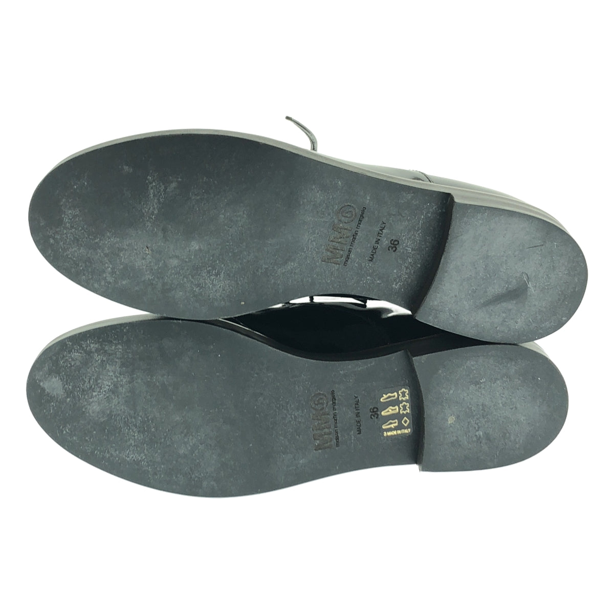 【美品】  MM6 Maison Margiela / エムエムシックスメゾンマルジェラ | パテントレザー ドレスシューズ 革靴 | 36 | ブラック | レディース