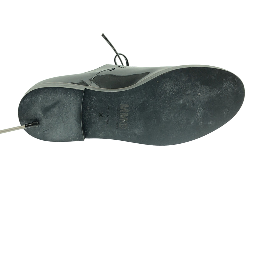 【美品】  MM6 Maison Margiela / エムエムシックスメゾンマルジェラ | パテントレザー ドレスシューズ 革靴 | 36 | ブラック | レディース