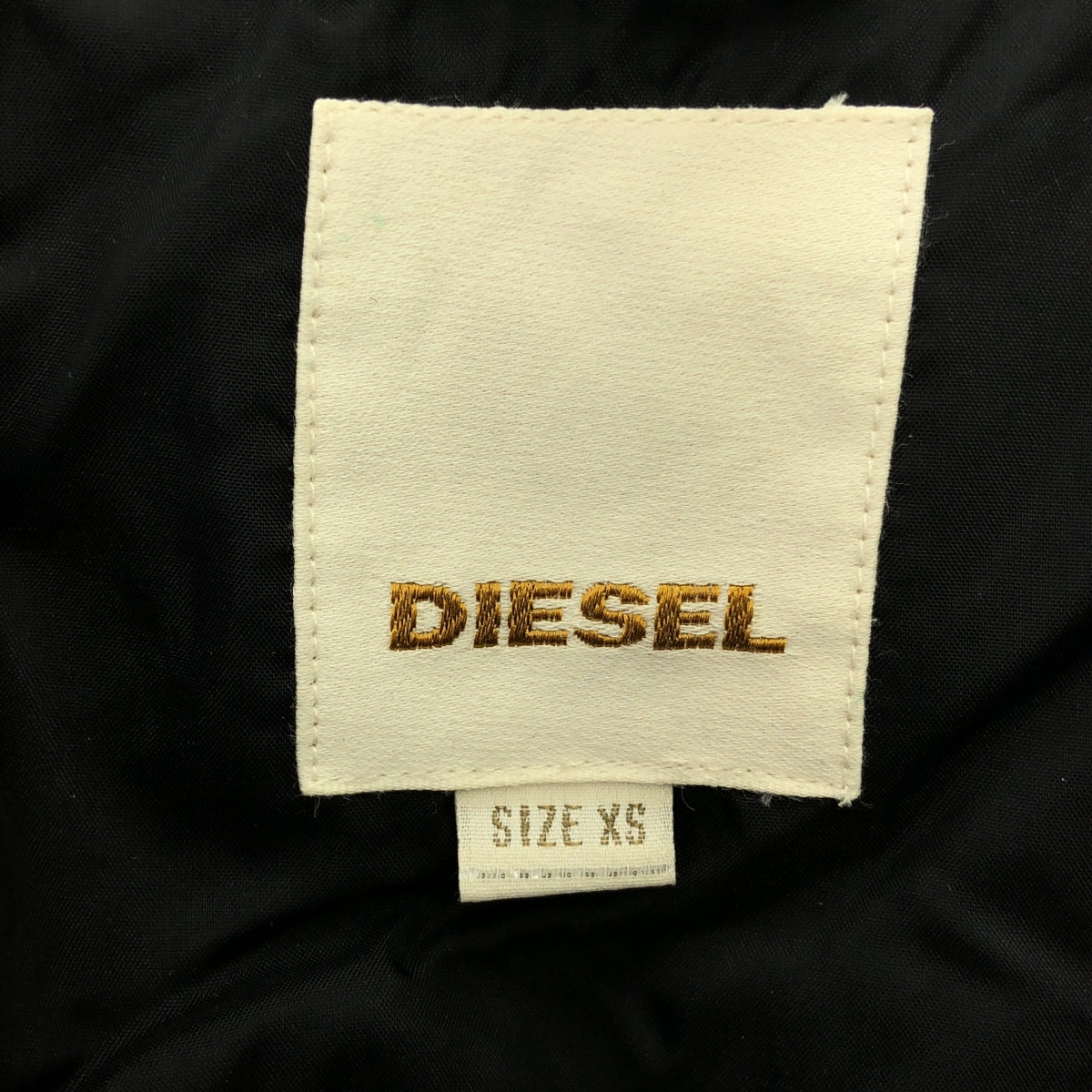 DIESEL / ディーゼル | ナイロン フーデッド ダウンジャケット | XS | ブラック | メンズ