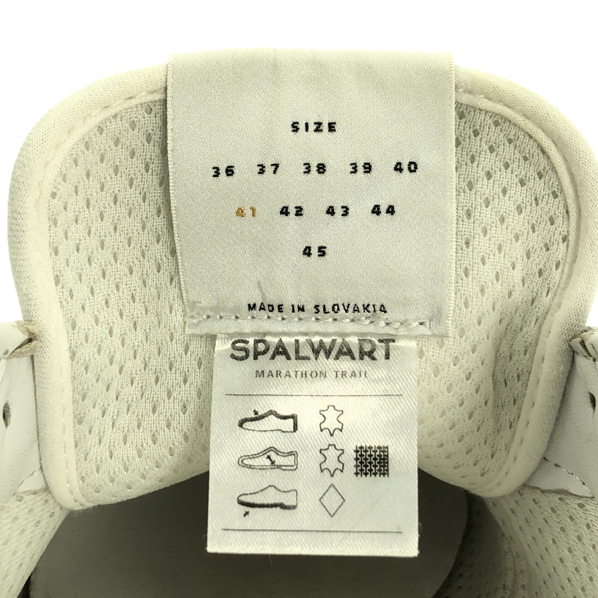 SPALWART / 스파르워트 | × ARTS&amp;SCIENCE 아츠 앤 사이언스 별주 Marathon Trail Low Nappa 마라톤 트레일 레더 스니커 | 41 | 화이트 | 맨즈