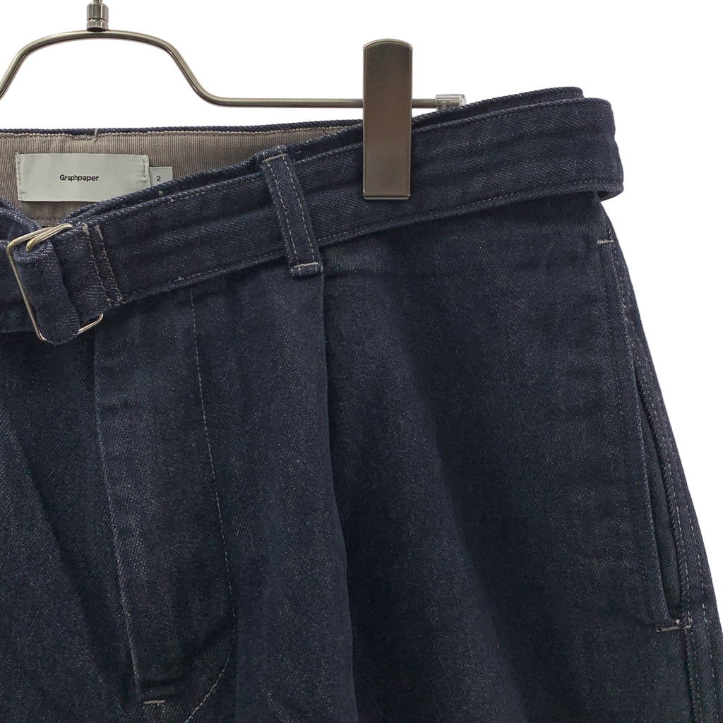 Graphpaper / グラフペーパー | Colorfast Denim Belted Pants ベルテッド デニムパンツ | 2 | メンズ