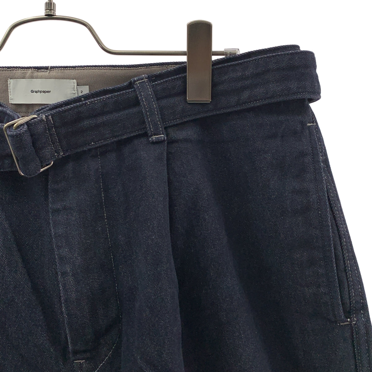 Graphpaper / グラフペーパー | Colorfast Denim Belted Pants ベルテッド デニムパンツ | 2 | メンズ