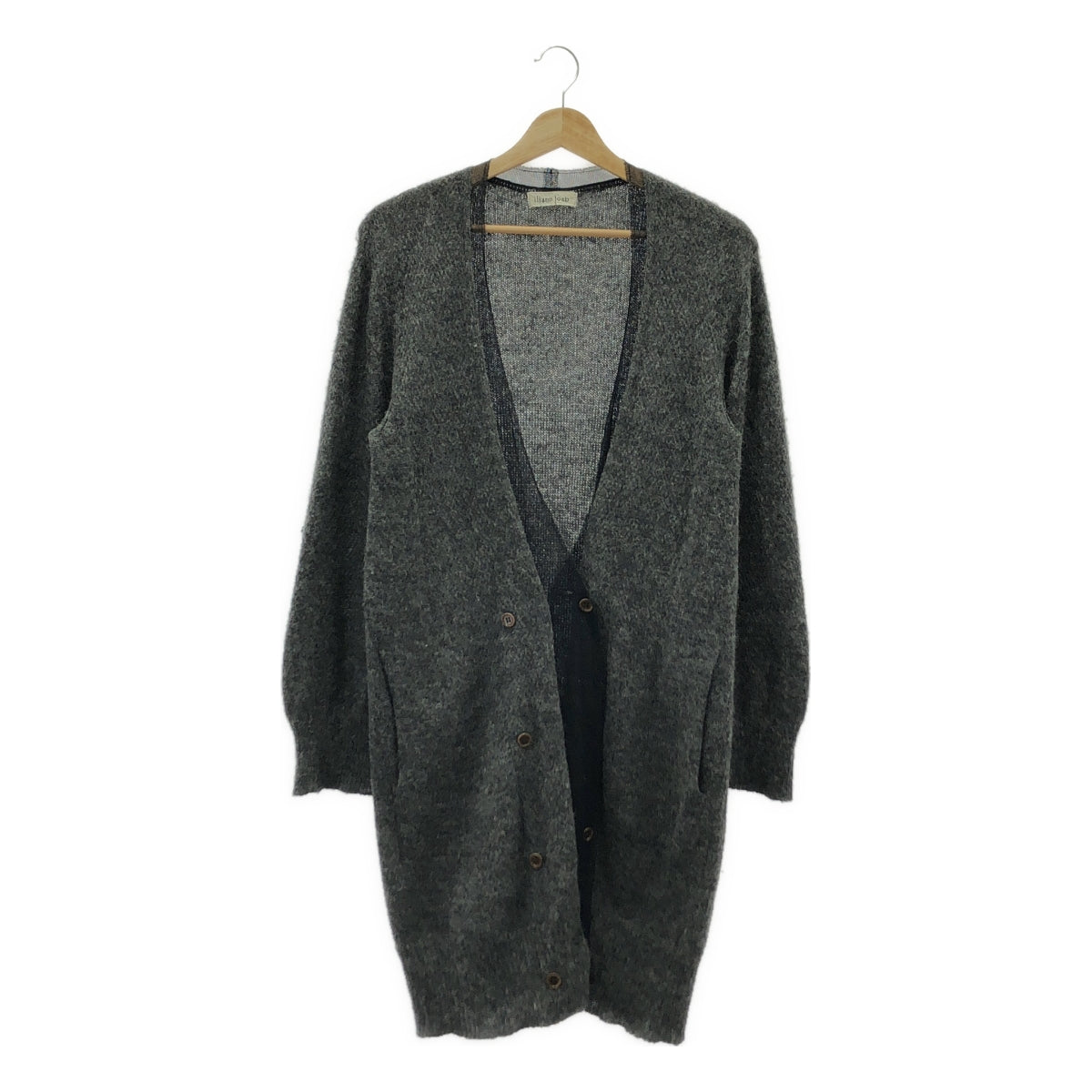 Iliann Loeb / 일리안 로브 | 튜 도킹 니트 롱 가디건 | 회색 | 여성