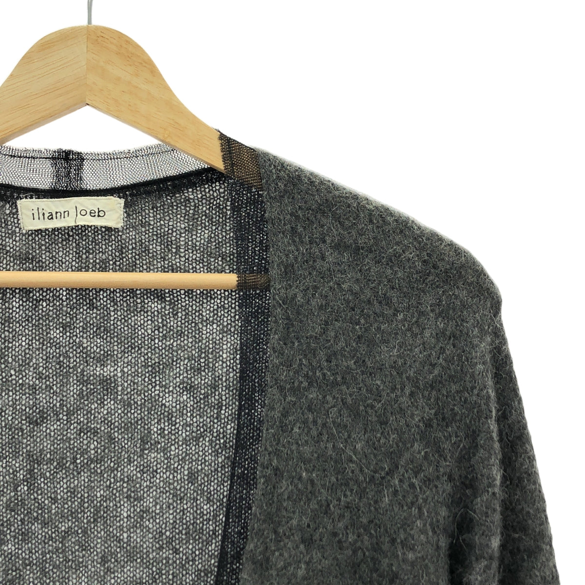Iliann Loeb / 일리안 로브 | 튜 도킹 니트 롱 가디건 | 회색 | 여성
