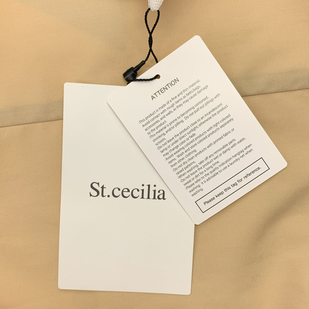 St. Cecilia | 透視褶皺寬袖開衩襯衫 | F 碼 | 女款