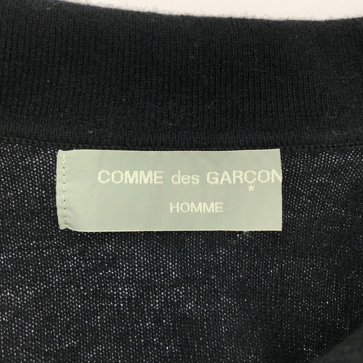 COMME des GARCONS HOMME / コムデギャルソンオム | 1980s～ ウール ポロ ニット プルオーバー | ブラック | メンズ