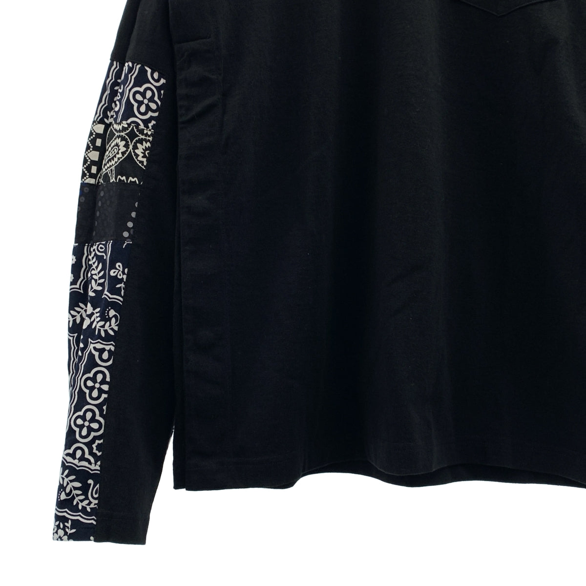 sacai / サカイ | ARCHIVE PRINT MIX LONG SLEEVE T-SHIRT 長版印花拼接長袖T恤 | 2 | 男款