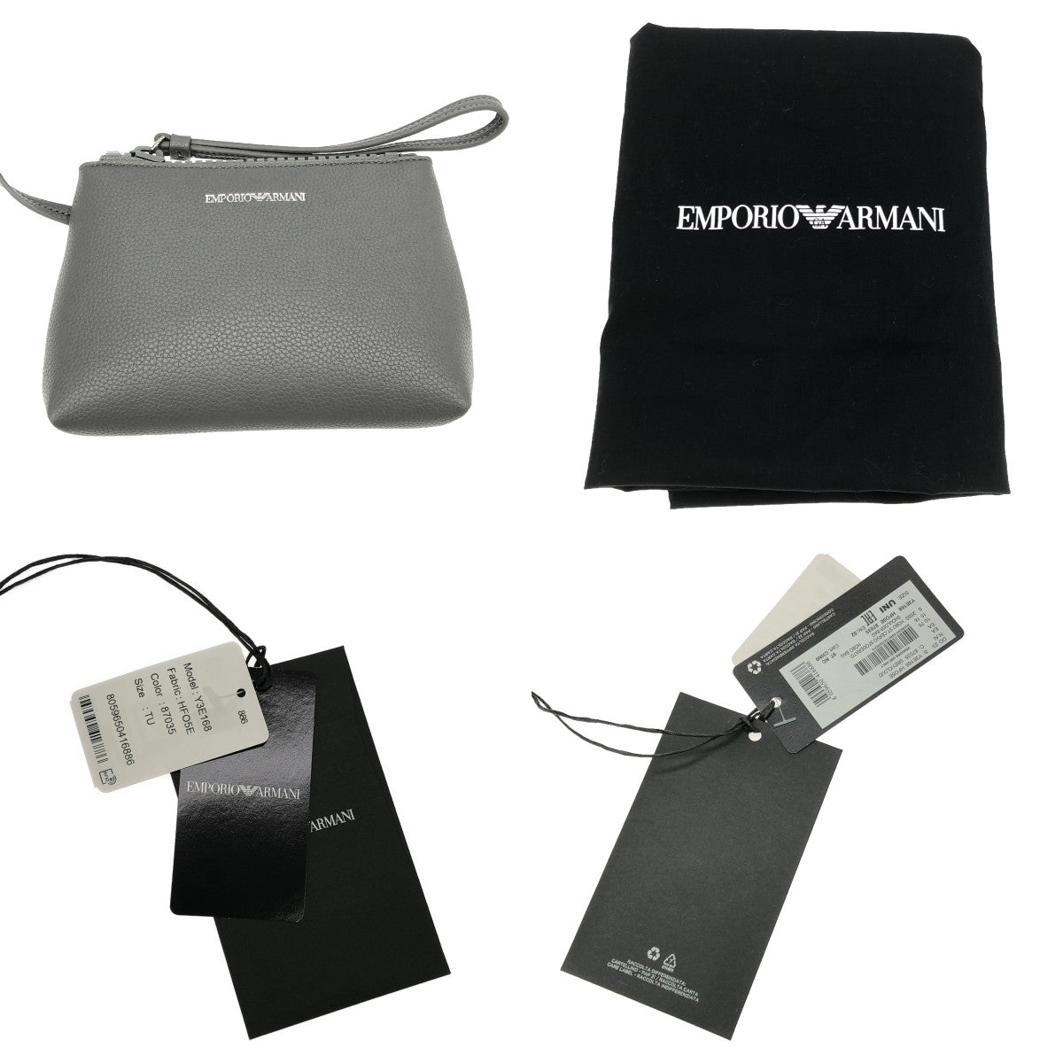 EMPORIO ARMANI | Y3E168 YFO5E Leather Tote Bag |