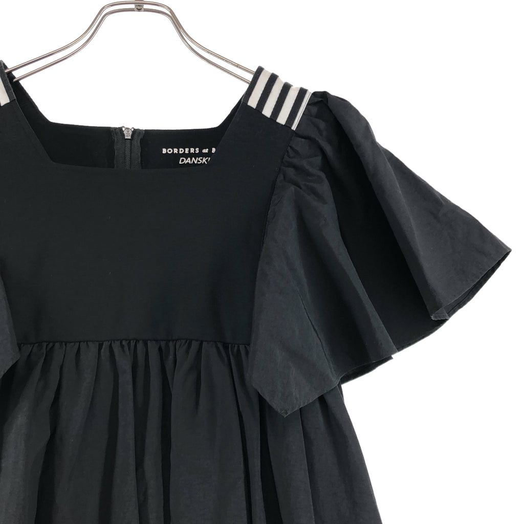 BORDERS at BALCONY / ボーダーズアットバルコニー | × DANSKIN / ダンスキン FLARE SLEEVE DRESS フレアスリーブ ドレス ワンピース | 38 | レディース