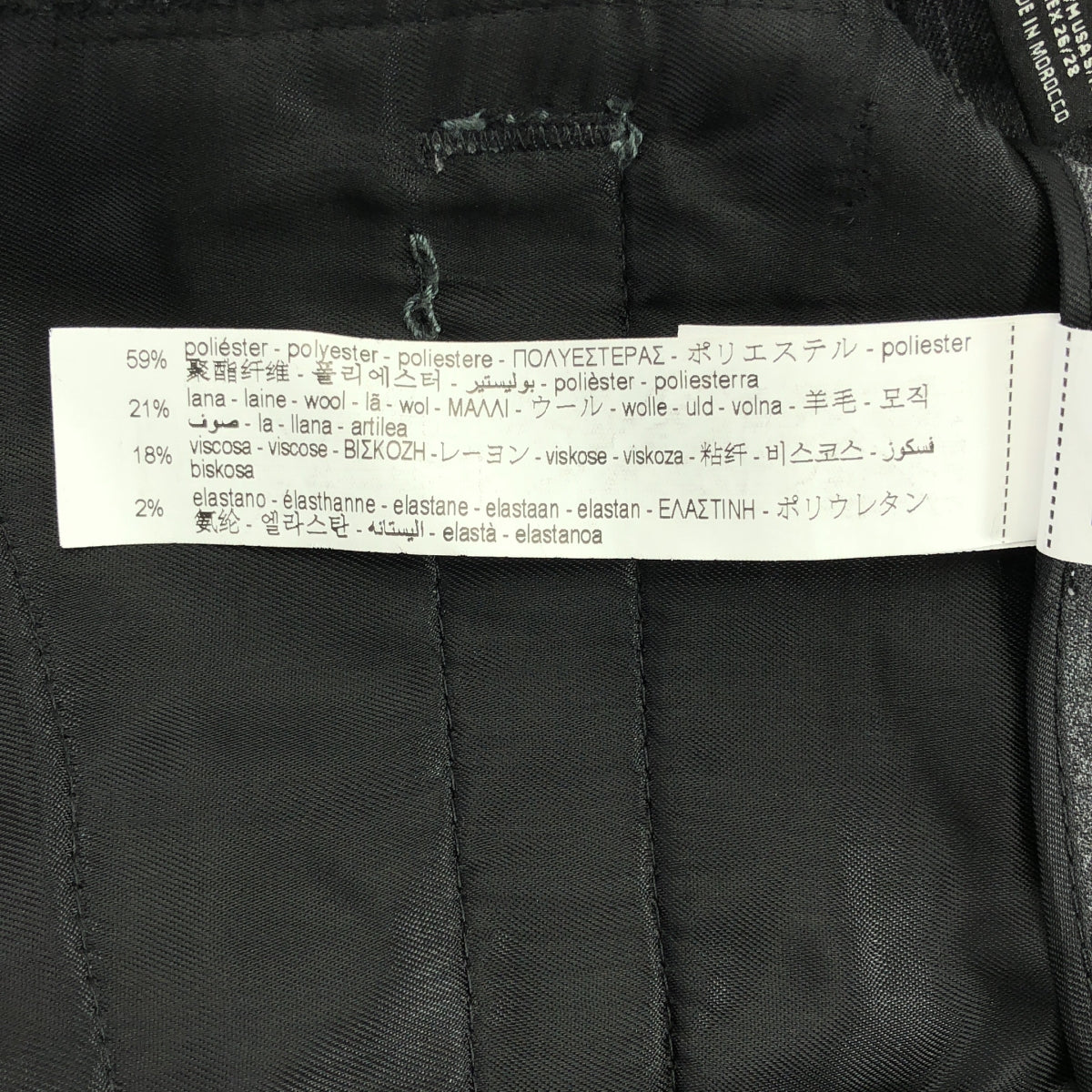 【美品】  Maison Special / メゾンスペシャル | ×ZARA ザラ / ストライプ ベルテッドパンツ | S/M | グレー | レディース