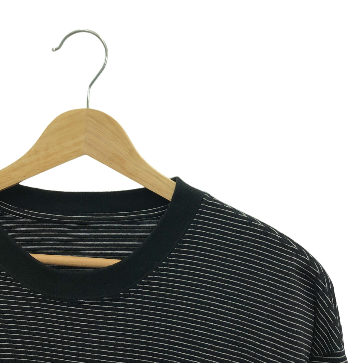 The Ennoy Professional / ザエンノイプロフェッショナル | ロゴ 刺しゅう ボーダー Tシャツ | M | ブラック | メンズ