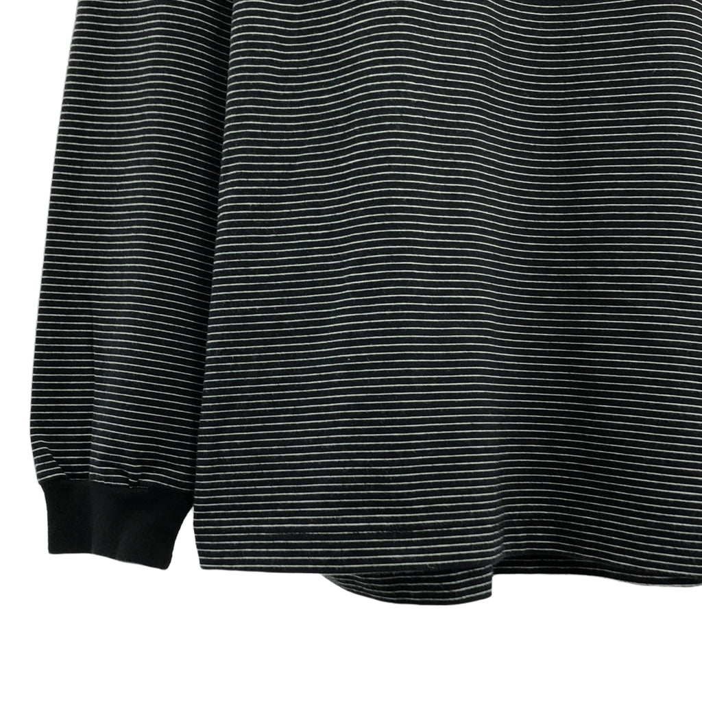 The Ennoy Professional / ザエンノイプロフェッショナル | ロゴ 刺しゅう ボーダー Tシャツ | M | ブラック | メンズ