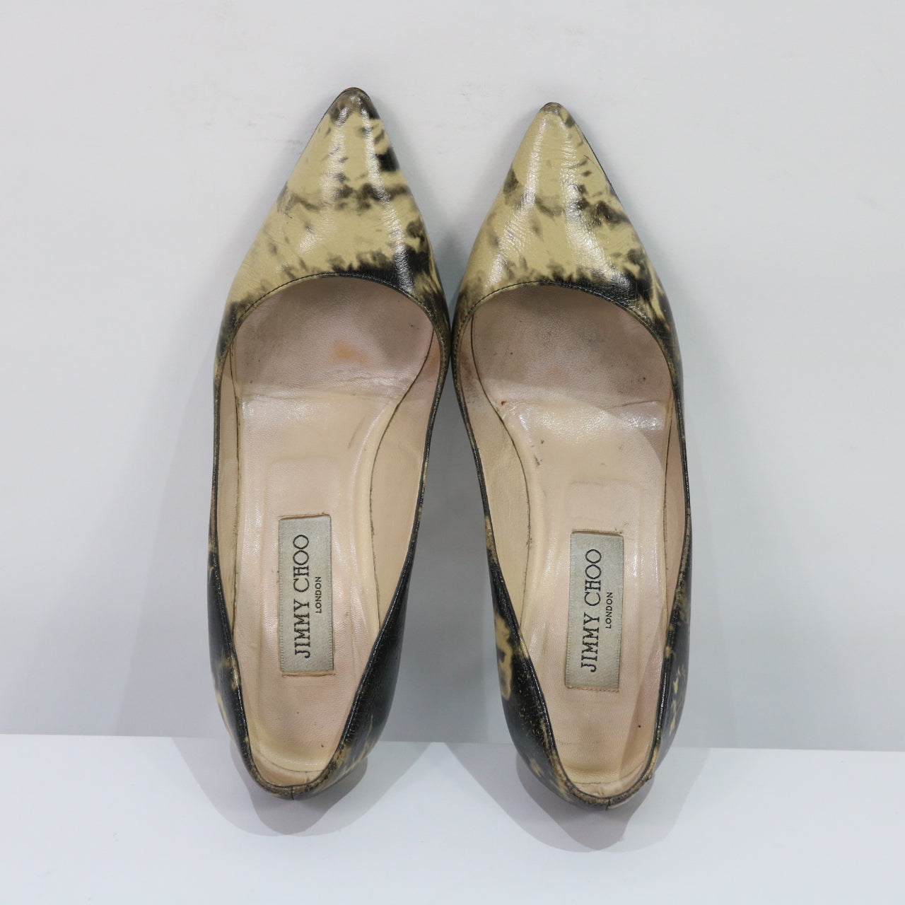 JIMMY CHOO / ジミーチュウ | タイダイパテントポインテッドトゥパンプス | 36 | レディース