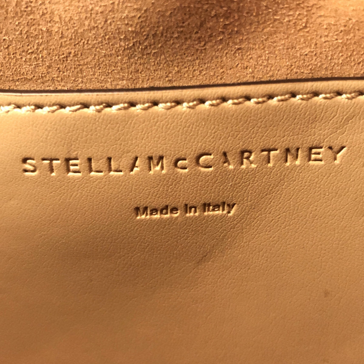【미품】 STELLA McCARTNEY / 스텔라 매카트니 | Small Camera Bag Fff &amp; Alter Mat / 가죽 보아 로고 숄더백 | 베이지 | 여성