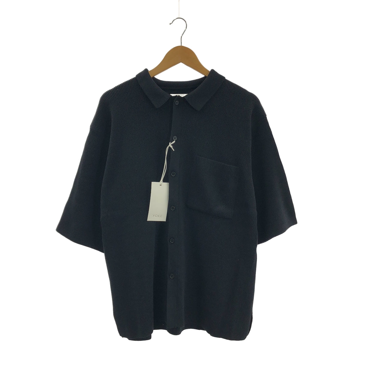 YOKE / ヨーク | 2024SS | RIB KNITTED SHIRT / コットン ニット シャツ / ユニセックス | 3 | メンズ