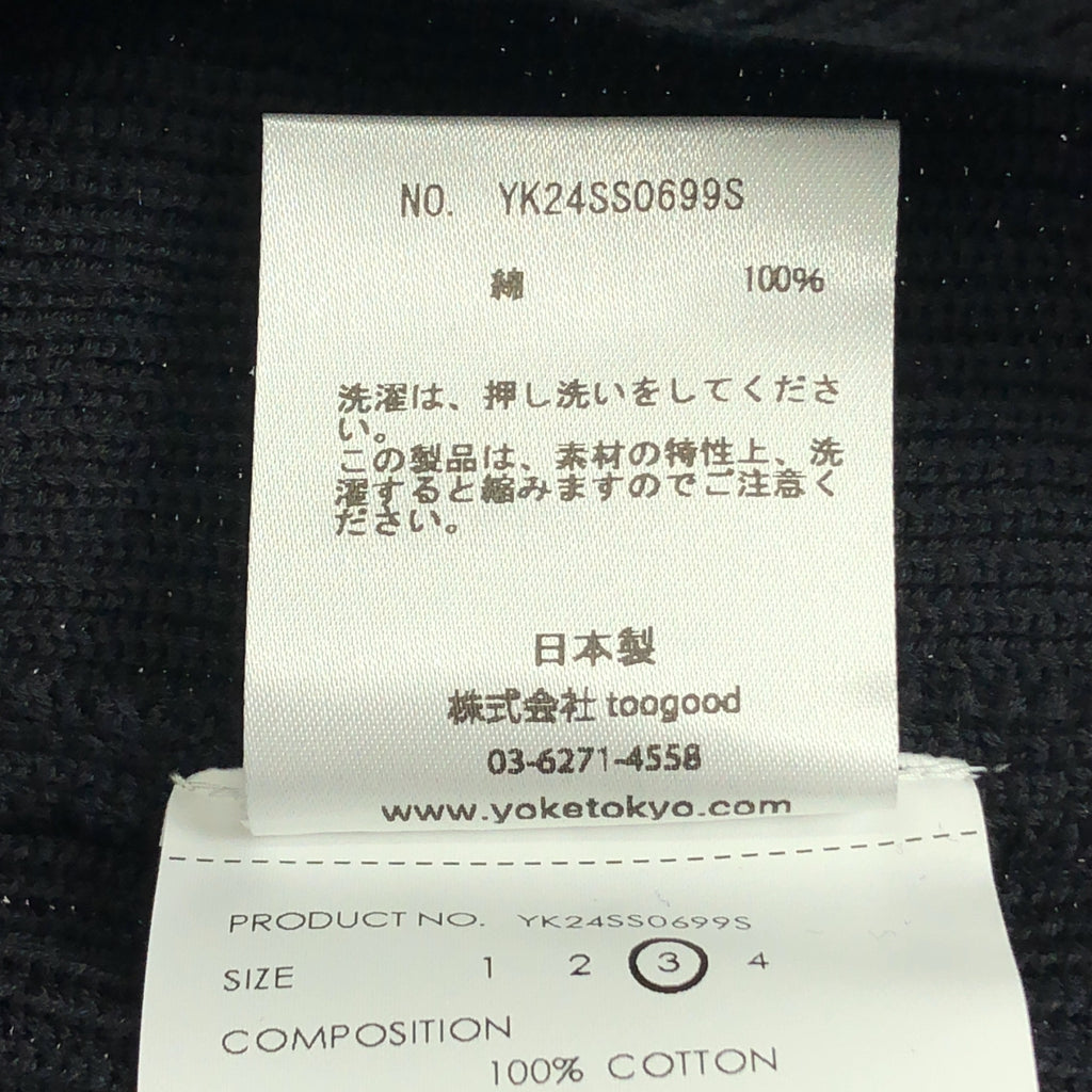 YOKE | 2024春夏 | 羅紋針織襯衫 / 棉質針織襯衫 / 男女通用 | 尺寸 3 |