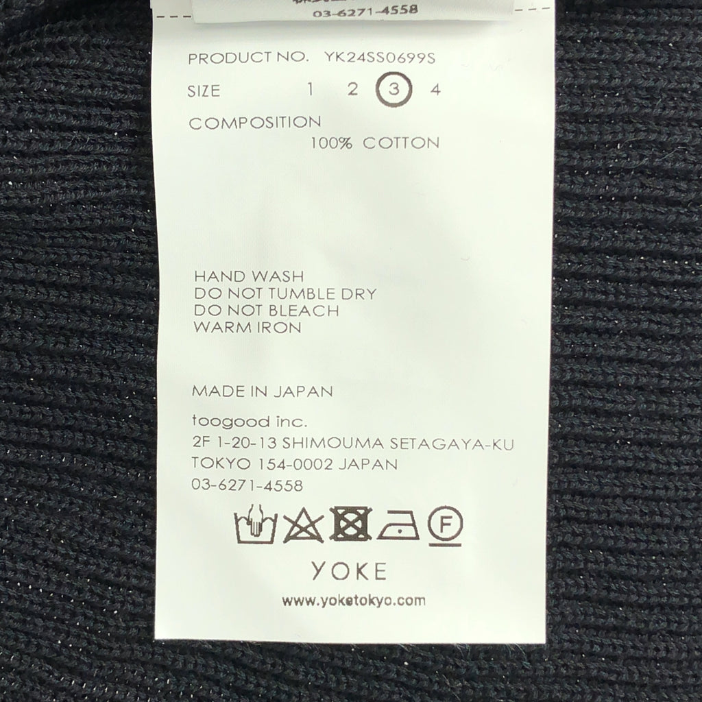 YOKE | 2024春夏 | 羅紋針織襯衫 / 棉質針織襯衫 / 男女通用 | 尺寸 3 |