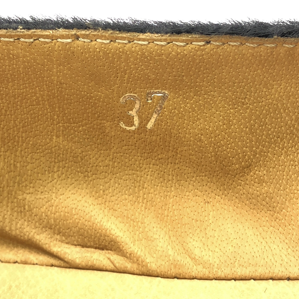 MM6 Maison Martin Margiela | 毛皮一腳蹬平底鞋 | 37 | 黑色 | 女款