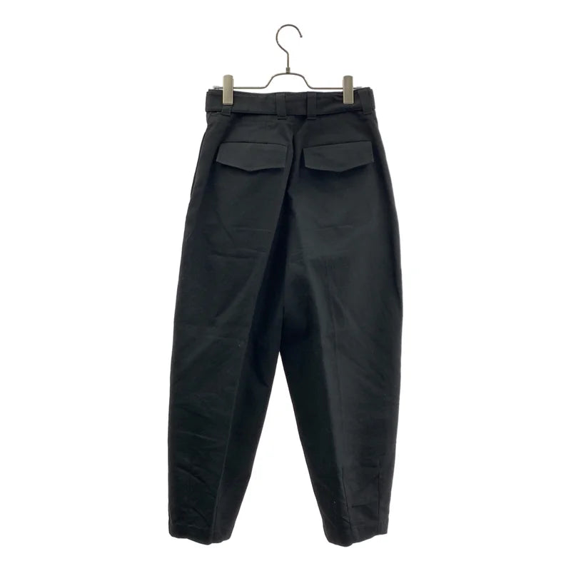 JIL SANDER / ジルサンダー | 2020SS | コットン ベルテッド ワイド トラウザーズ パンツ | 34 | レディース