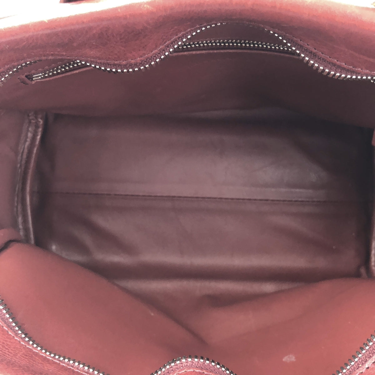 ARTS&SCIENCE / アーツアンドサイエンス | Bowling bag レザー ボーリング バッグ | レッド | メンズ