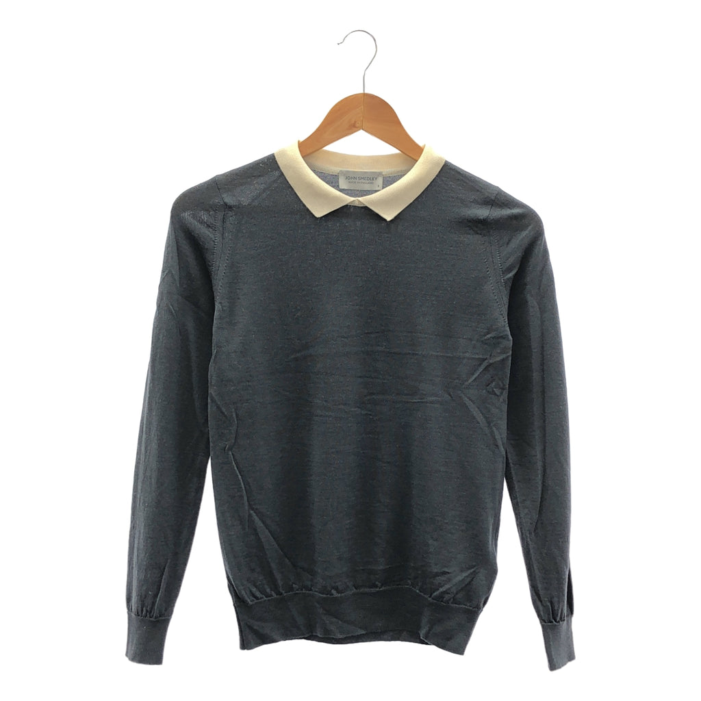 JOHN SMEDLEY / 約翰·斯梅德利 | × martinique / 羊毛針織 Polo 衫 | 尺寸 S |