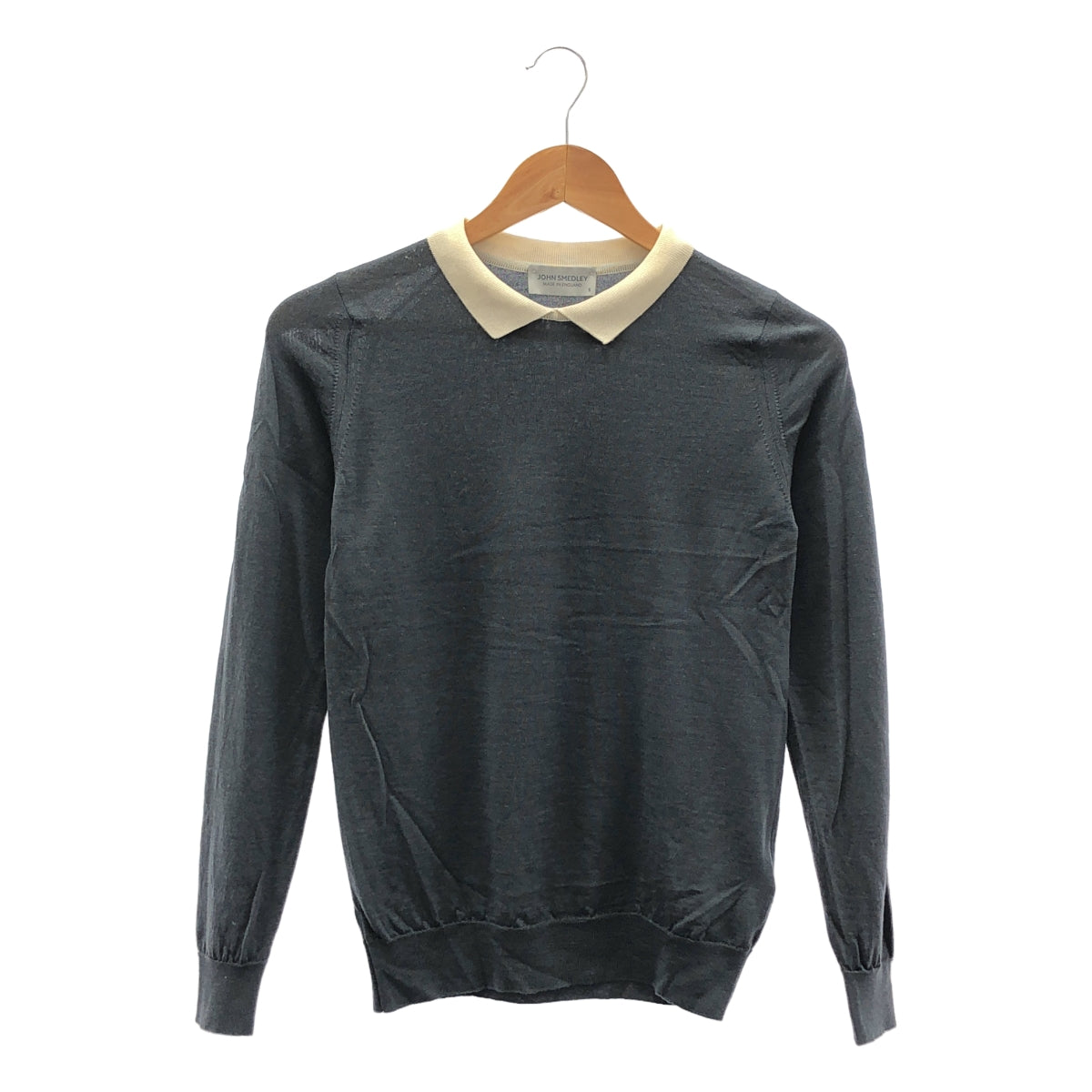 JOHN SMEDLEY / ジョンスメドレー | × martinique  マルティニーク / ウール ニット ポロシャツ | S |