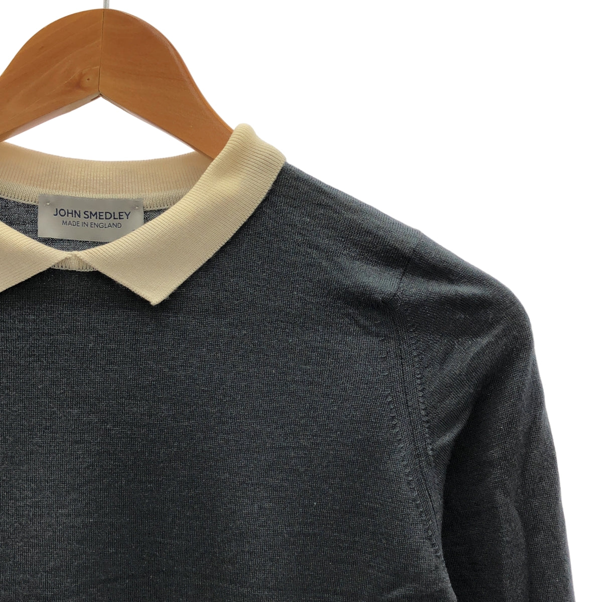 JOHN SMEDLEY / ジョンスメドレー | × martinique  マルティニーク / ウール ニット ポロシャツ | S |