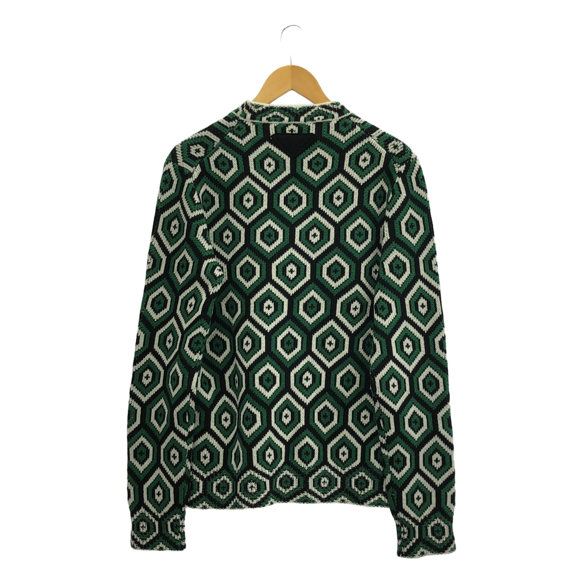 【美品】  PRADA / プラダ | 2022AW | ウールカシミヤ テキスタイル ニット | 48 | マルチカラー | メンズ