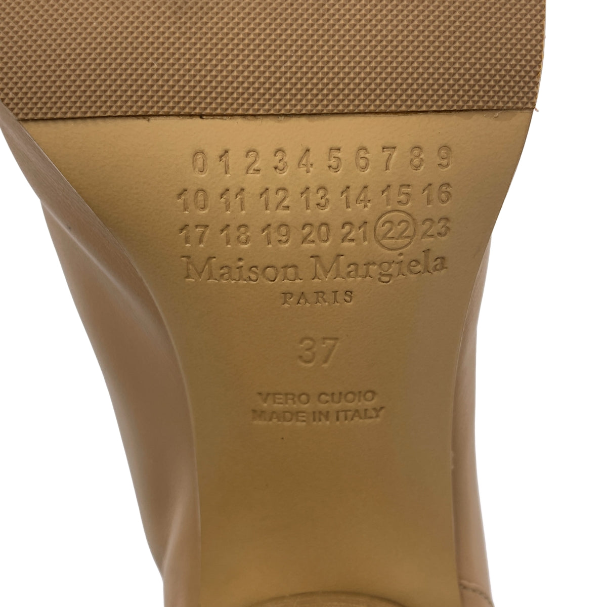 Maison Margiela / 메종 마르젤라 | tabi / 타비 가죽 청키 힐 짧은 부츠 부티 버선 | 37 |